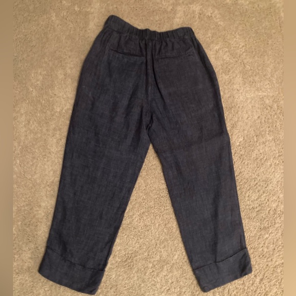 Sigrid Olsen Linen Wide Leg Cropped Pants - Picture 2 of 7